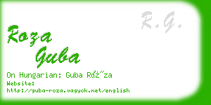 roza guba business card